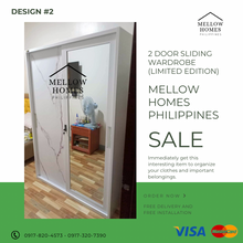 Load image into Gallery viewer, 2-Door Sliding Wardrobe Cabinet