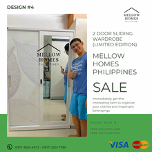 Load image into Gallery viewer, 2-Door Sliding Wardrobe Cabinet