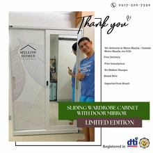 Load image into Gallery viewer, 2-Door Sliding Wardrobe Cabinet