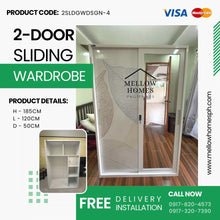Load image into Gallery viewer, 2-Door Sliding Wardrobe Cabinet