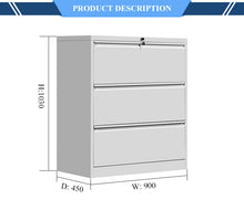 Load image into Gallery viewer, Heavy Metal Lateral Filing Cabinet